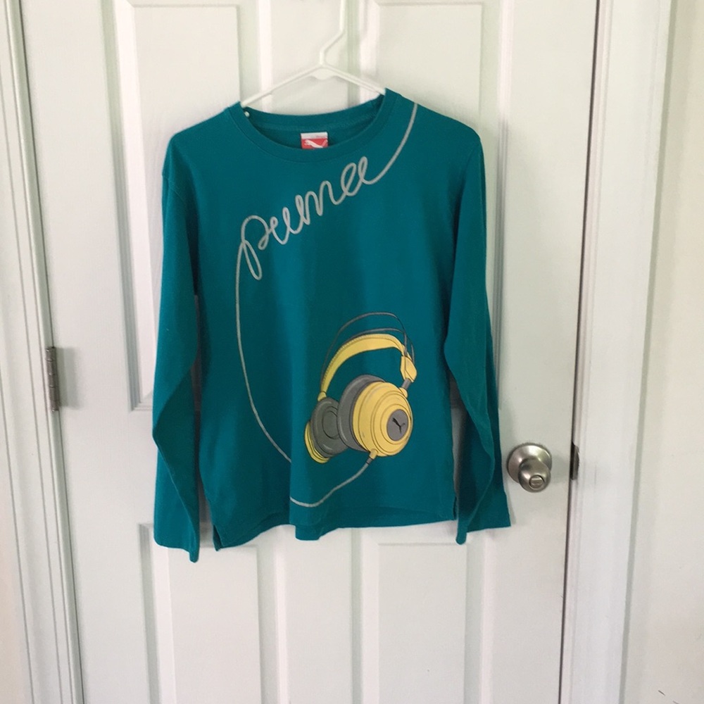 Puma Teal Long Sleeve Tee